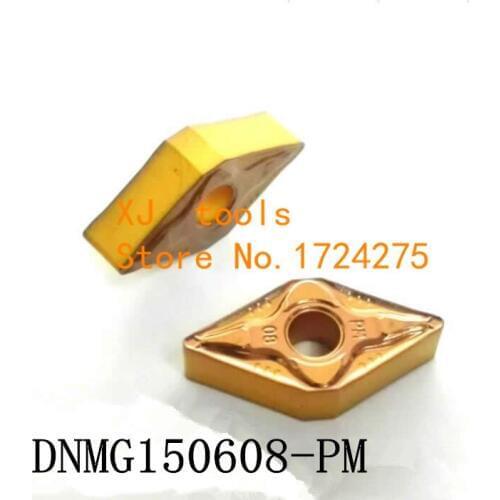 10PCS DNMG150608 PM carbide CNC inserts.CNC lathe tool, carbide turning inserts cutter carbide cutting tool