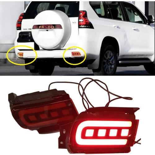 2pcs/set Car REAR CLEARANCE LIGHTS BRAKE LIGHTS STROBE LIGHTE FIT for PRADO FJ100 FJ150 2010-2018 CAR STYLING ACCESSORIES