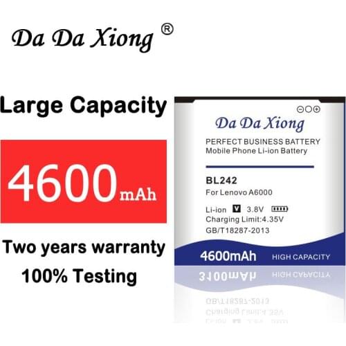 High Quality 4600mAh BL242 Battery for Lenovo A6000 A6010 A3860 A3580 A3900 LeMeng K3 K30-T K30-W phone
