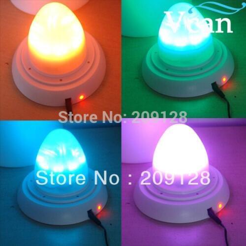 Best Quality battery induction charge LED Light Battery Base For PE Plastic Table