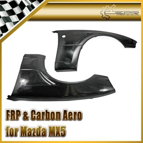 Car-styling For Mazda MX5 NA6 NA8 JDM FRP Fiber Glass Front Wider Vented Fender +20mm