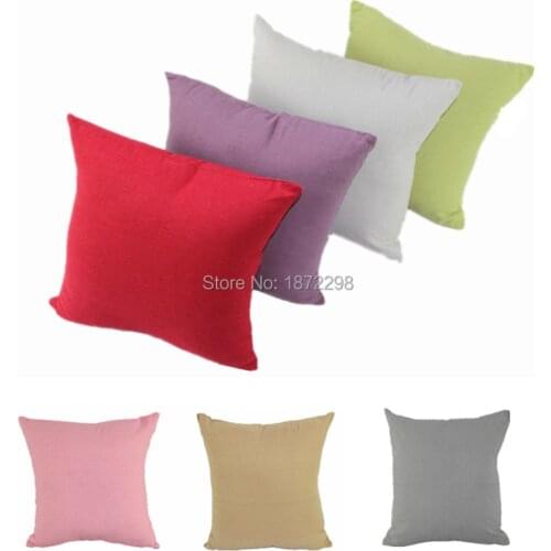 Free Shipping Custom 40/45/50/60/65/70cm Plain Dyed Cushion Cover Pillow Case No Core HT-LRDC-01