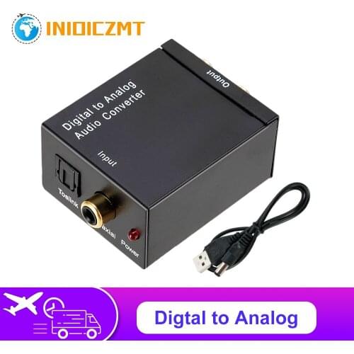 DAC Aamplifier USB DAC RCA R/L output Digital to Analog Audio Converter Optical Digital Stereo SPDIF Coaxial to Analog Adapter