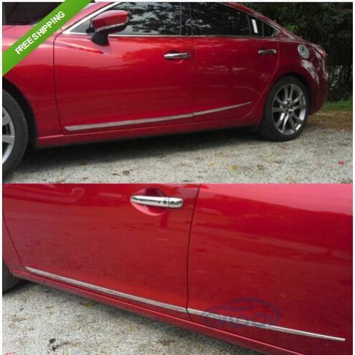 Chrome Body Side Door Moulding Trim Overlay cover For 2014 Mazda 6 ATENZA M6