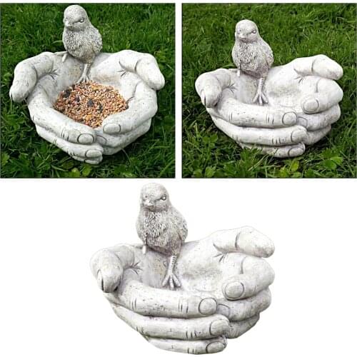 Bird Feeder Decorative Bird Seed Tray Garden Backyard Patio Bird Water Bird Feeder Suet Balls Feeders Ball Holders Birds