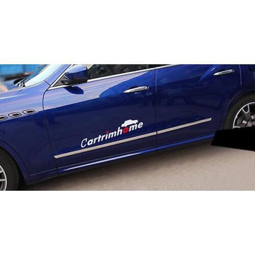 Stainless Side Door Body Molding Cover Trim 4pcs for Maserati Levante 2016 2017