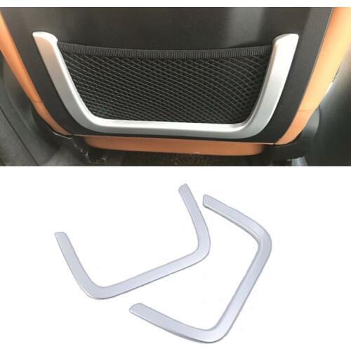 Car Styling Matte Seat Back Net Frame Decoration Cover Sticker Trim Carbon Fiber ABS Interior Accessories For BMW X3 G01 2018