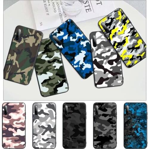 Popolar Camouflage Pattern Camo Military Black Rubber Mobile Phone Case Cover For Redmi Note 6 8 9 Pro Max 9s 8t 7 5A 5 4 4x