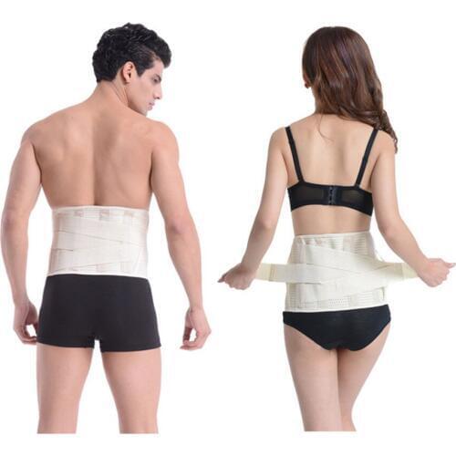ALL FIT IN Lumbar Support Brace Hot Sale Fashion Breathable Mesh Four Steels Plate Protection Back Waist Support Belt