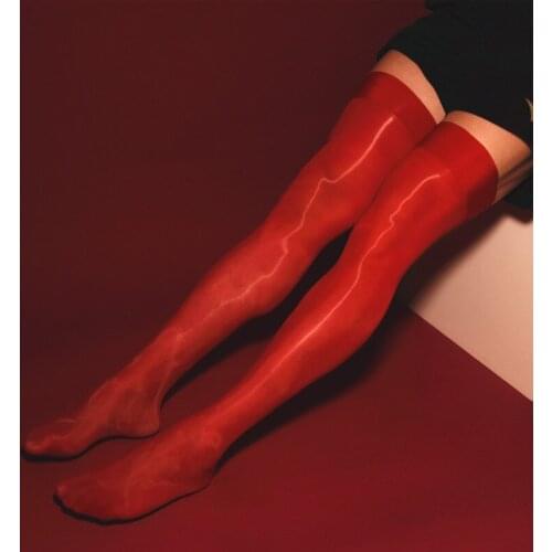 Sexy Men Gay Super Oil Shiny Glossy Stockings High Stretch Soft and Comfortable Slimming Male Sissy Erotic Stocking