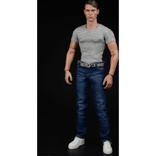 In Stock 1/6 Scale Mens Fashion Apparel American Team Jeans Trousers Accessories for 12" Male Action Figure Body