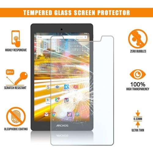 Tablet Tempered Glass Screen Protector Film Cover for For Archos 80 Oxygen Full Screen Anti-Scratch Explosion-Proof Screen 9H