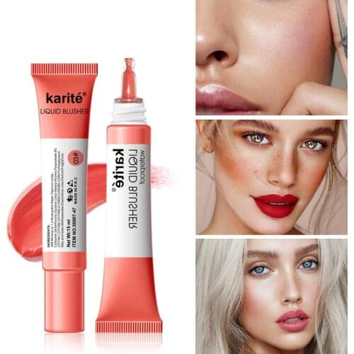 15ML 4 Color Blush Liquid Natural Long-lasting Waterproof Rouge No-fading Face Contour Makeup Brightening Anti-sweat Blush Cream