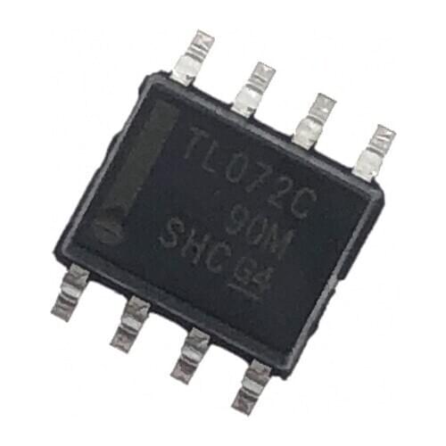 100PCS TL072CDR TL072CD SOP8 TL072 LOW-NOISE JFET-INPUT OPERATIONAL AMPLIFIERS