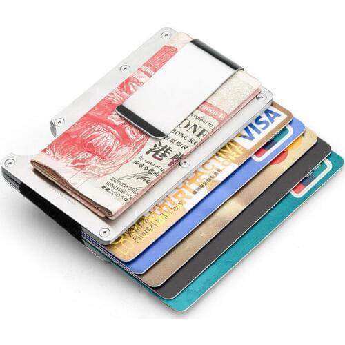 2017 new arrival high-grade stainless steel men credit cart holder women metal bank card case card box hot