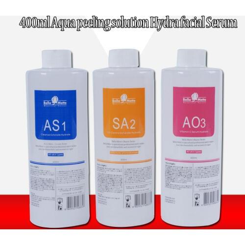 2020 Facial Serum Aqua Peeling Solution 3 Bottles/400ml Per Bottle Aqua Facial Serum Hydra Dermabrasion For Normal Skin