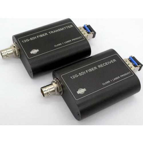 4K-SDI Ultra High Definition Optical Terminal 12G High Speed-to-Fiber Transceiver LC Port Mini Single Multimode Extender