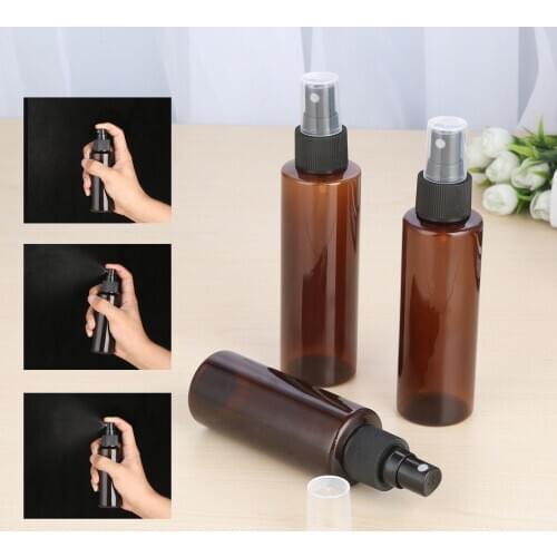 5pcs 100/120/150ml Spray Bottles Plastic Mini Refillable Container Empty Cosmetic Containers Refillable Bottles