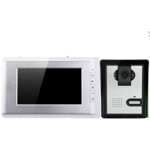 7 Inch Wired Video Door Phone IR Night Vision Intercom System
