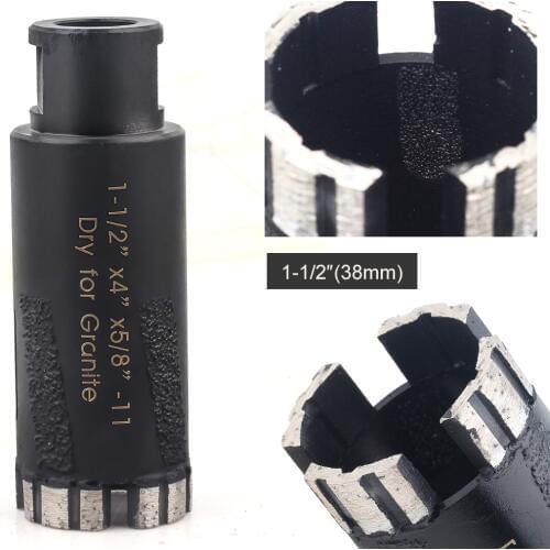 1-1/2 inch (38mm) hot saw diamond core drill bits for dry drilling granite and engineered stone countertop