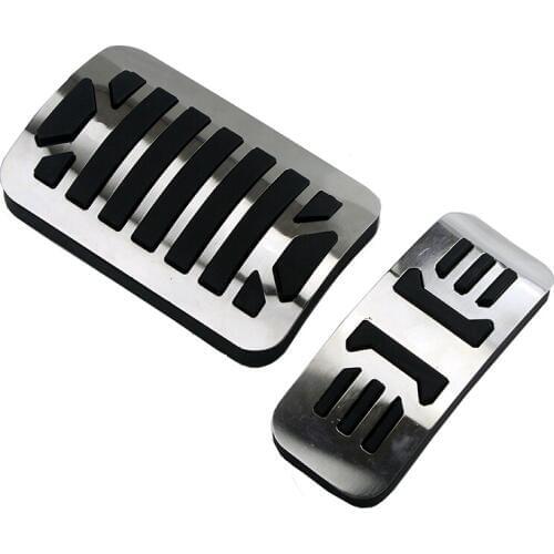 Car-styling Stainless steel Brake Accelerator Pedal Pad cover Case For JAGUAR XF XJ XJL X351 2009 2010 2011 2012 2013 2015