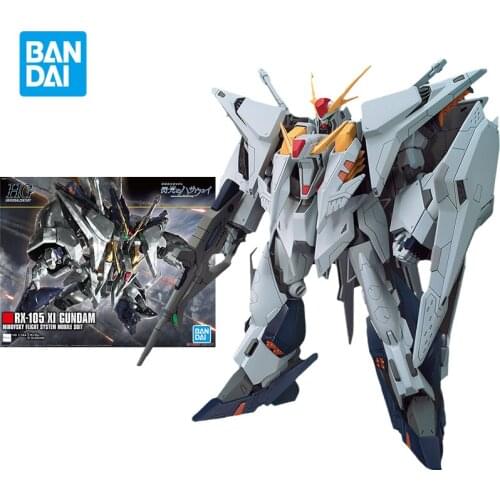 Bandai Gundam Model Kit Assemble Figure HGUC 1/144 Kosy Gundam RX-105 Anime Characters Action Dolls Collectibles Childrens Toys