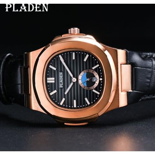 PLADEN Watches Men Luxury Brand Quartz Men Chronograph Sport Watch Diving Swimming Casual Fashion Male Watch Relogio Masculino