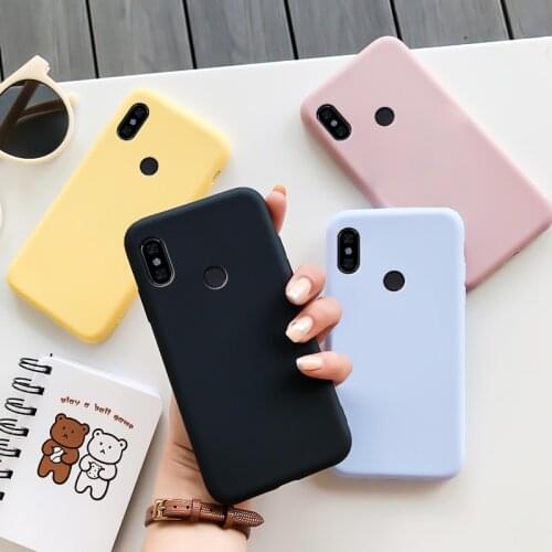 For Xiaomi Redmi Note 5 Case Silicone Macaron Colors Candy For Redmi Note 5 Pro Soft TPU Simple Black Casing Phone Back Cover