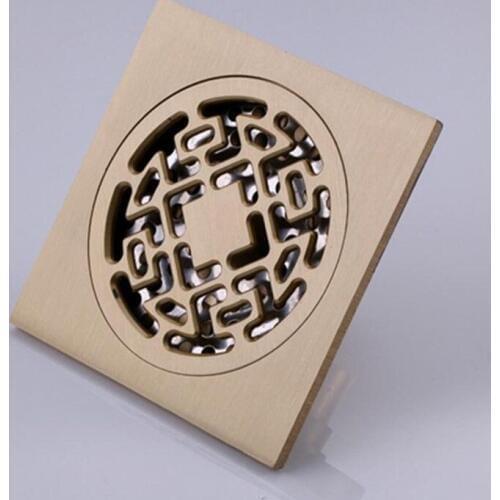Bathroom/Toilet deodorant floor drain, Balcony/kitchen sink floor drain, Antique copper Shower drains strain covers Whosale