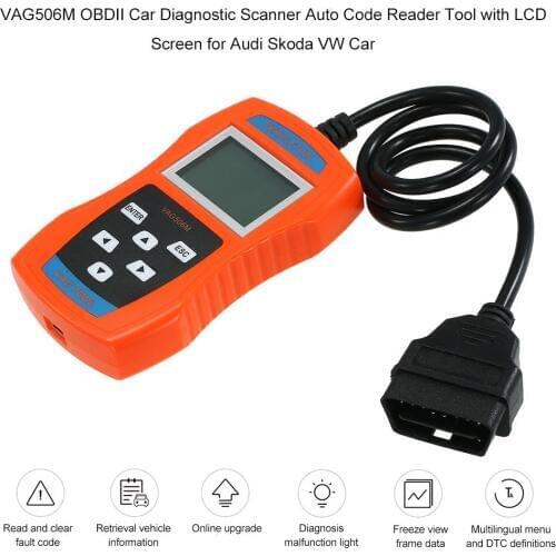 VAG506M Car Diagnostic Tool Trouble Codes Scanner Engine Code Reader for Volkswagen VW KWP1281\ KWP 2000\ TP-CANBUS \ NEW UDS