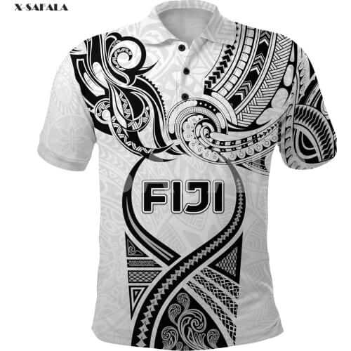 Kolisi Tonga Polynesian Samoa Island 3D Printed Polo Shirt Men Women Unisex Thin Collar 3 Short Sleeve Street Wear Casual Tee