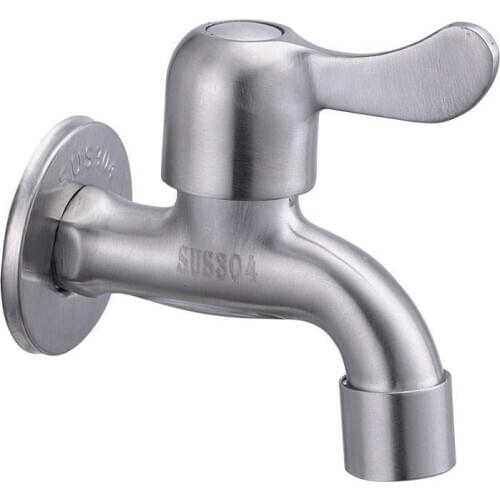 G1/2" Stainless Steel Washing Machine Faucet Outdoor Garden Faucet Bathroom Washing Machine Mop Faucet