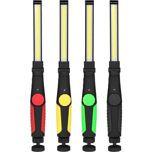 Magnetic Rechargeable COB LED Work Light Lamp Flashlight Folding Torch