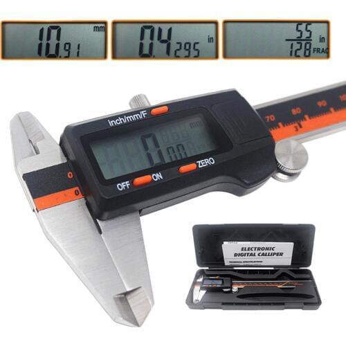 Metal Caliper 6 Inch 0-150mm Stainless Steel Electronic Digital Vernier Caliper Micrometer Measuring