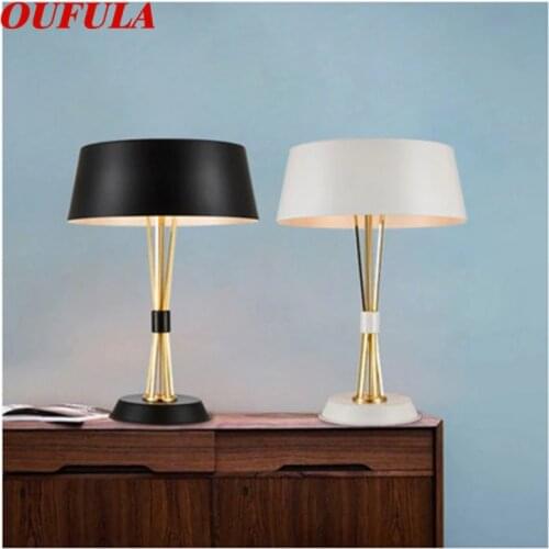 OUFULA Table Lamps Contemporary Fashion Desk Lights LED for Home Living Bed Room Decoration