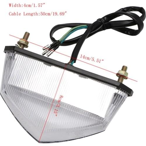 2021 New Universal Motorcycle ATV Red Indicator 10 LED Brake Stop Running Rear Tail Light