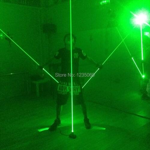 New Arrival Custom 532 nm 100 mw thick beam laser base Laser foot Double laser sword Laser people show