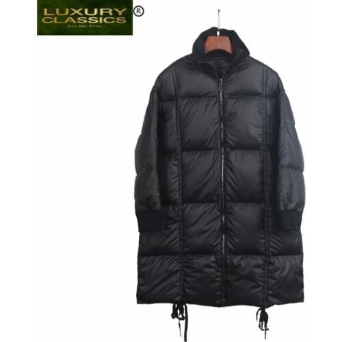 Duck Winter 90% White Down Jacket Women 2021 New Fashion Long Coat Thick Warm Clothes Female Black Top Abrigos Mujer 1516