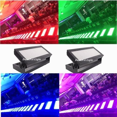 12pcs/lot LED Strobe Lights DJ Disco KTV Party Bar Club rgb color Bright Effect Stage Washer Lighting 1080 smd 200mw dj strobe