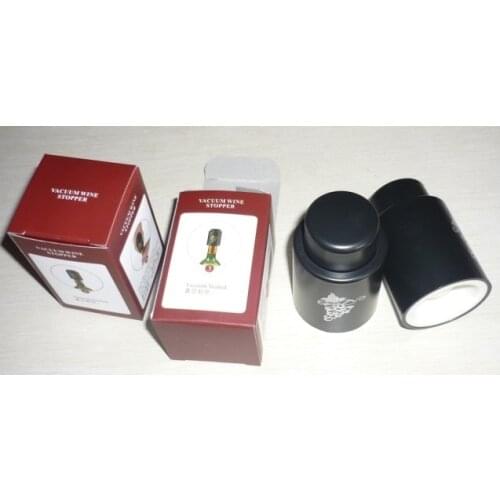 Press type /air-bleed retain freshness wine stopper/vacuum stopper
