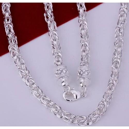 N048 Silver Color Necklaces Silver 925 Jewelry Pendant Fashion Jewelry New Dragon Head Necklace /bvrakmya Chjakyqa
