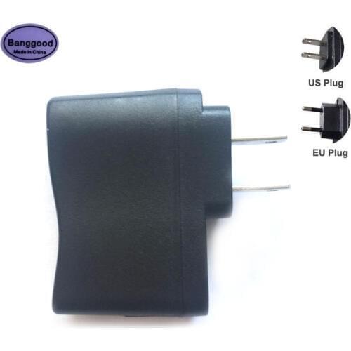 Lot 10PCS 5V 0.5A AC Charger 500mA Wall Plug Power Adapter Travel Home Carregador Universal USB Massager Interface US/EU Plug