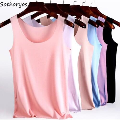 Women Large Size Sleep Tops S-4XL Solid Tanks Slim Soft Candy Color Nightwear Teenager Home Elasticity Female Lounge New-arrival