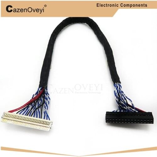 1pcs/lot 8 Bit LVDS Cable FIX-30 Pin 2ch For 17-26inch LCD/LED Panel Controller 25cm In Stock