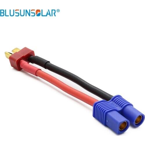 10 pcs/Lot hot selling high performance T Plugs Male to Female EC3 Connector 14AWG 60 mm Wire Cable Adapter For RC Parts