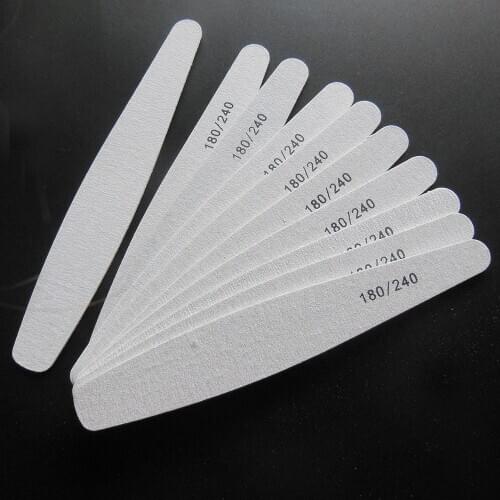 200 pcs wood nail file nail art tool diamond nail file 180/240 wooden emery board manicure tool free shipping