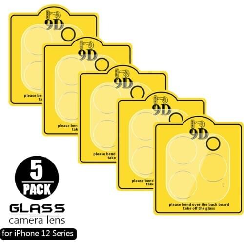 5PCS Camera Lens Tempered Glass For iPhone 12 Pro Max 12 Mini High Clear Camera Len Screen Protector For iPhone 12 Pro Max Cover