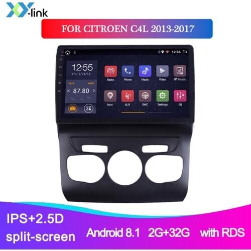 10.1inch screen Android Car Radio For Citroen C4L 2013-2017 GPS Navigation system Multimedia Player accessories bt no 2 din dvd