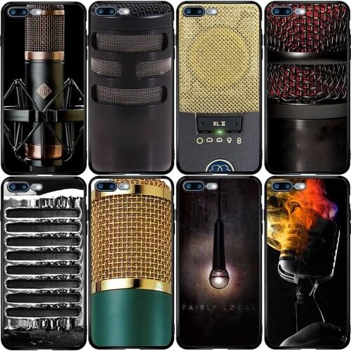 Phone Case for Xiaomi Redmi Note 9A 8 8T 7 6 7A 6A 5A 5 A1 A2 A3 Pro Max Plus Lite Old School Style Microphone Music