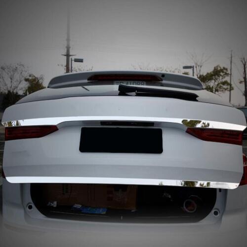 For Volvo XC60 2018 1PC ABS Chrome Car Rear Tailgate Trunk Lid Pedal Plate Panel Cover Car Styling Auto Accessories